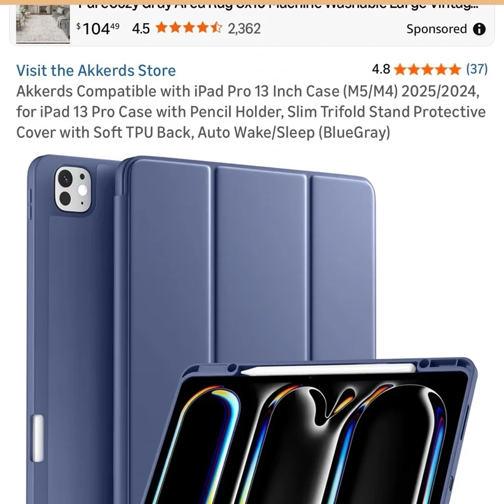 Gray Tablet Case